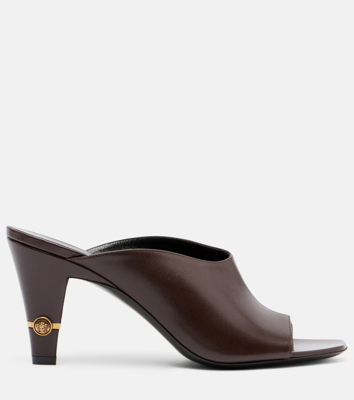 Versace Giulietta leather mules