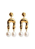 Agmes Imogene Small Gold Vermeil Drop Earrings - One Size