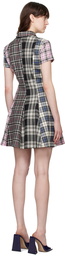 MSGM Black Check Minidress