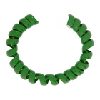 Bottega Veneta Green Coiled Cuff Bracelet