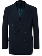 Loro Piana - Milano Double-Breasted Wool-Twill Suit Jacket - Blue