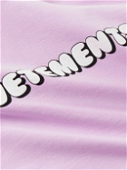 VETEMENTS - Logo-Print Cotton-Blend Jersey Hoodie - Pink