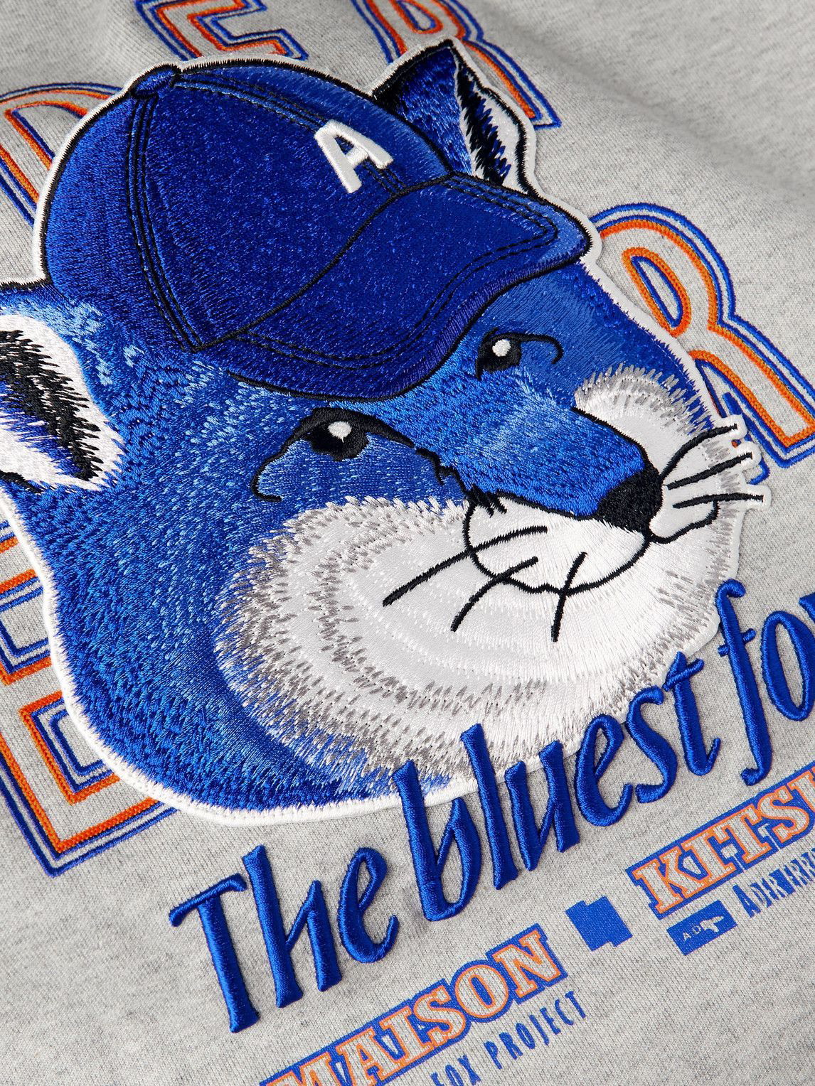 Maison Kitsuné - Ader Error Oversized The Bluest Fox Appliquéd Cotton-Blend  Jersey Sweatshirt - Unknown