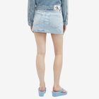 Calvin Klein Women's Micro Mini Skirt in Denim Light