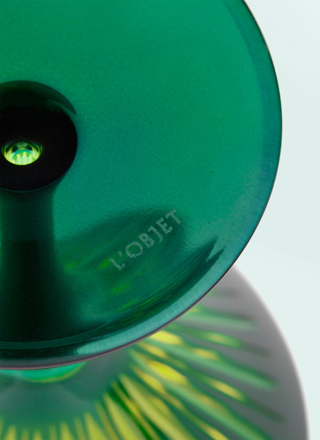 L'Objet Set Of Four Prism Wine Glasses