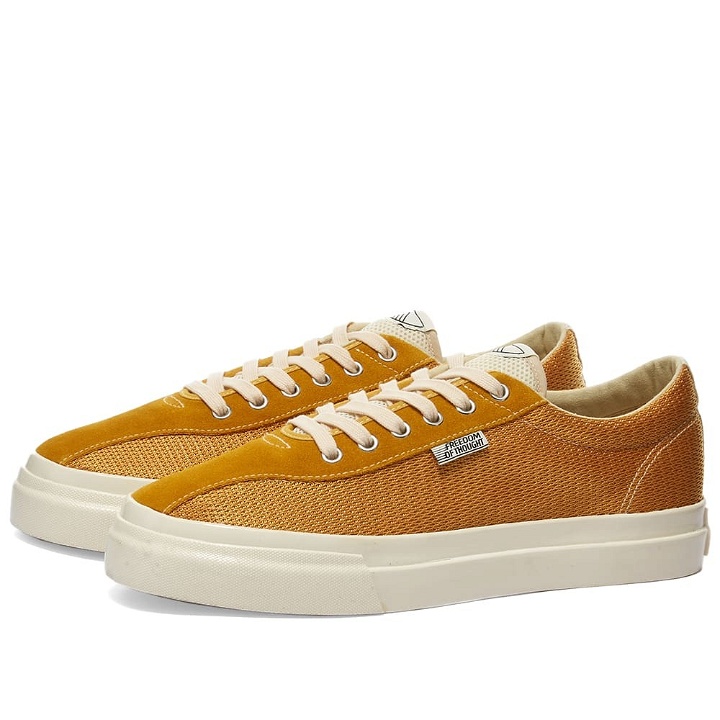 Photo: Stepney Workers Club Dellow Track Mesh Sneakers in Yellow