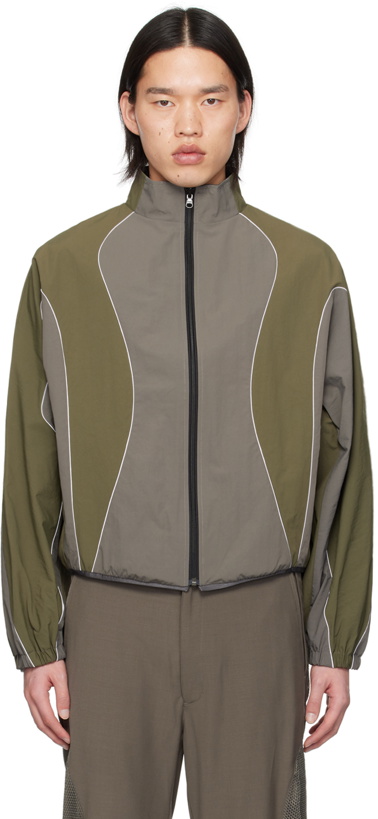 Photo: CMMAWEAR SSENSE Exclusive Gray & Khaki Reversible Jacket