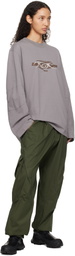 ROA Gray Long Sleeve Graphic T-shirt