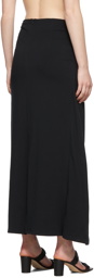 TheOpen Product Black Ruched Wrap Skirt