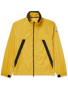 Moncler - Heiji Appliquéd Mesh-Trimmed Shell Hooded Jacket - Yellow