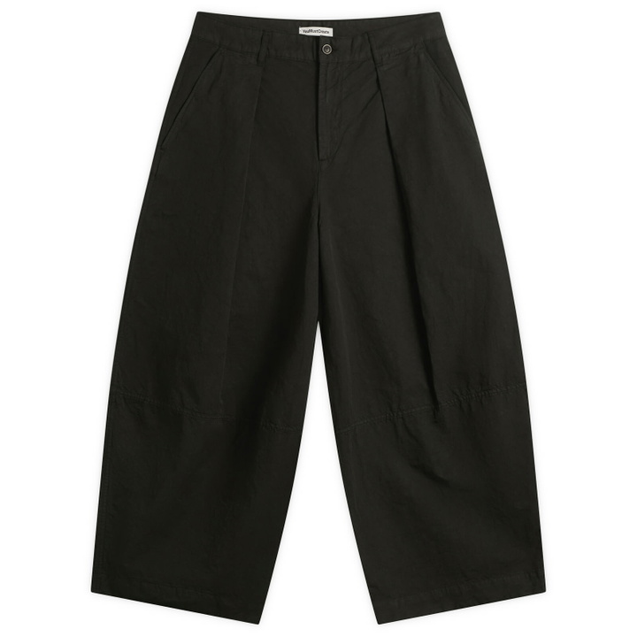 Photo: YMC Men's Garment Dye Deadbeat Trousers in Dark Green