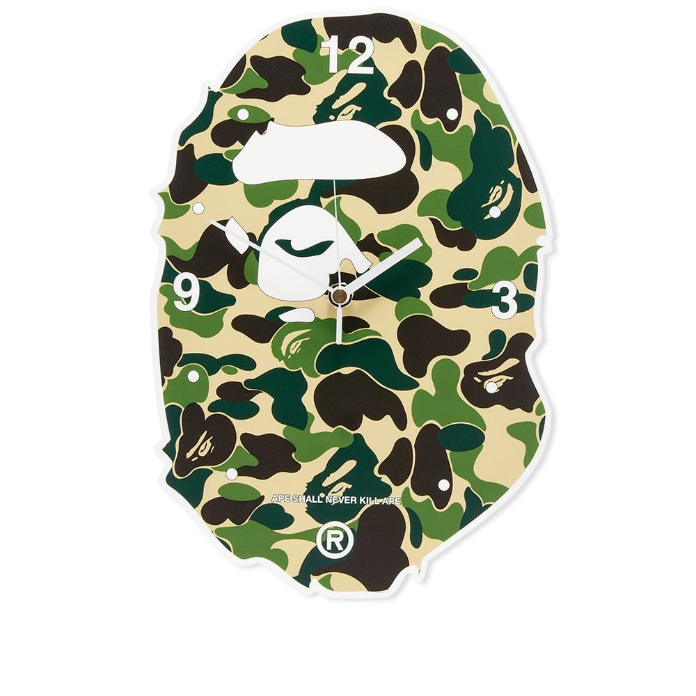 A Bathing Ape ABC Camo Ape Head Wall Clock A Bathing Ape