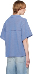 JieDa Blue & Burgundy Russell Shirt