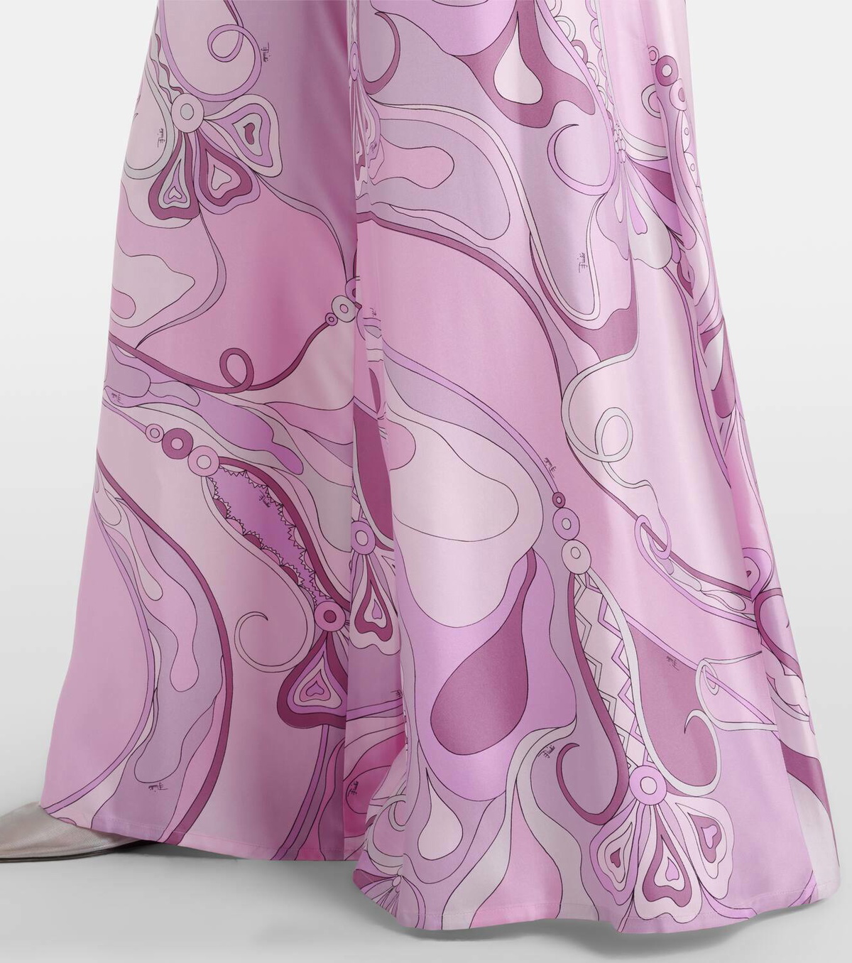 Pucci Vivara silk twill wide-leg pants