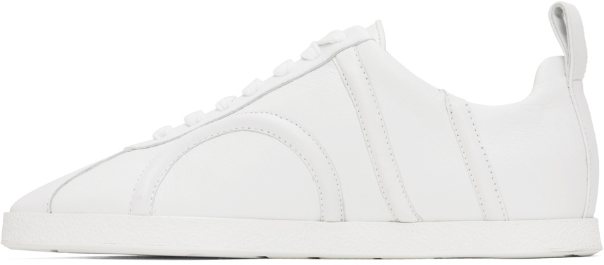 SS21新作☆【TOTEME】モノグラム レザー スニーカー/ White TOTEME White 'The Leather' Sneakers Toteme