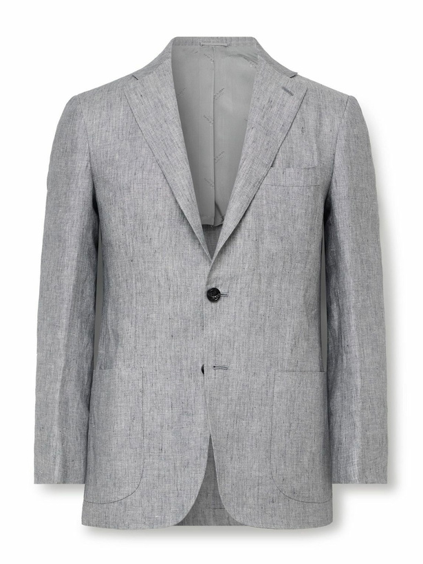 Photo: Kiton - Linen Blazer - Gray
