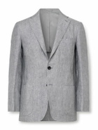 Kiton - Linen Blazer - Gray