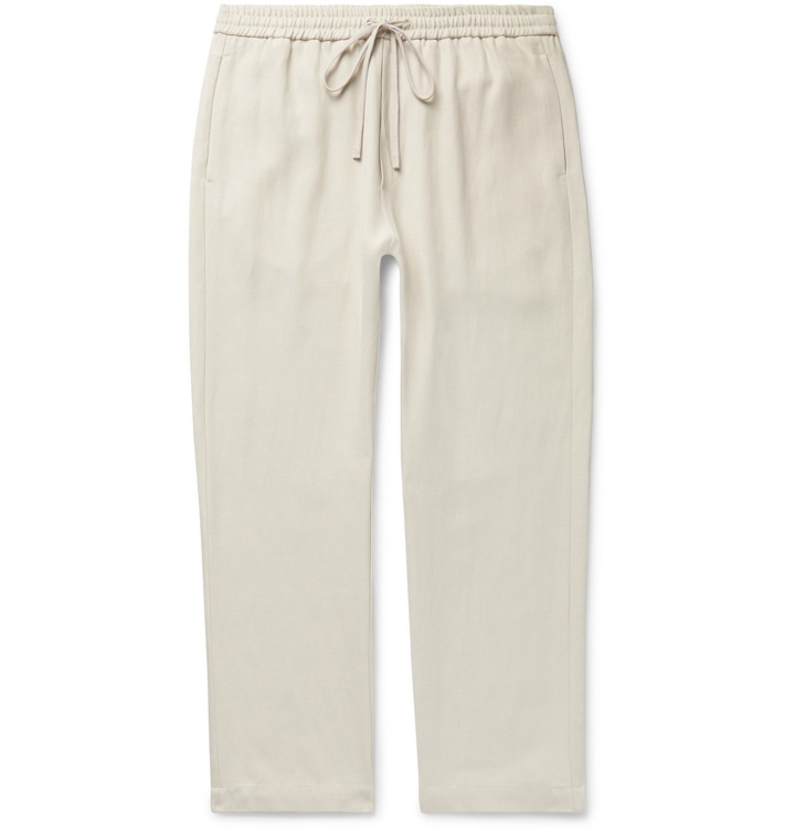 Photo: Barena - Cotton-Twill Drawstring Trousers - White