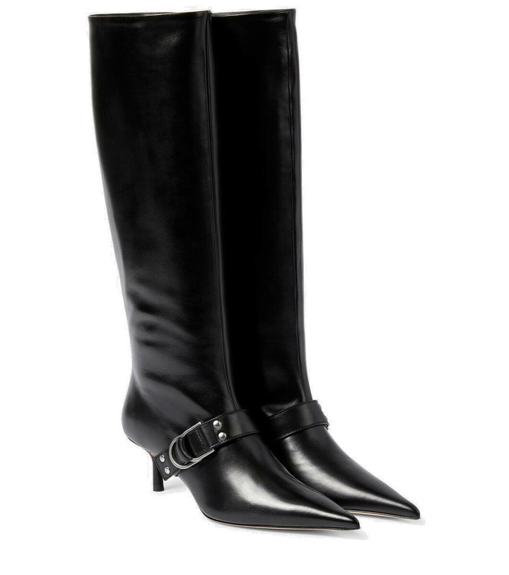 Photo: Blumarine Jeanne leather knee-high boots
