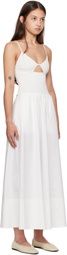 St. Agni White Knit Cami Midi Dress