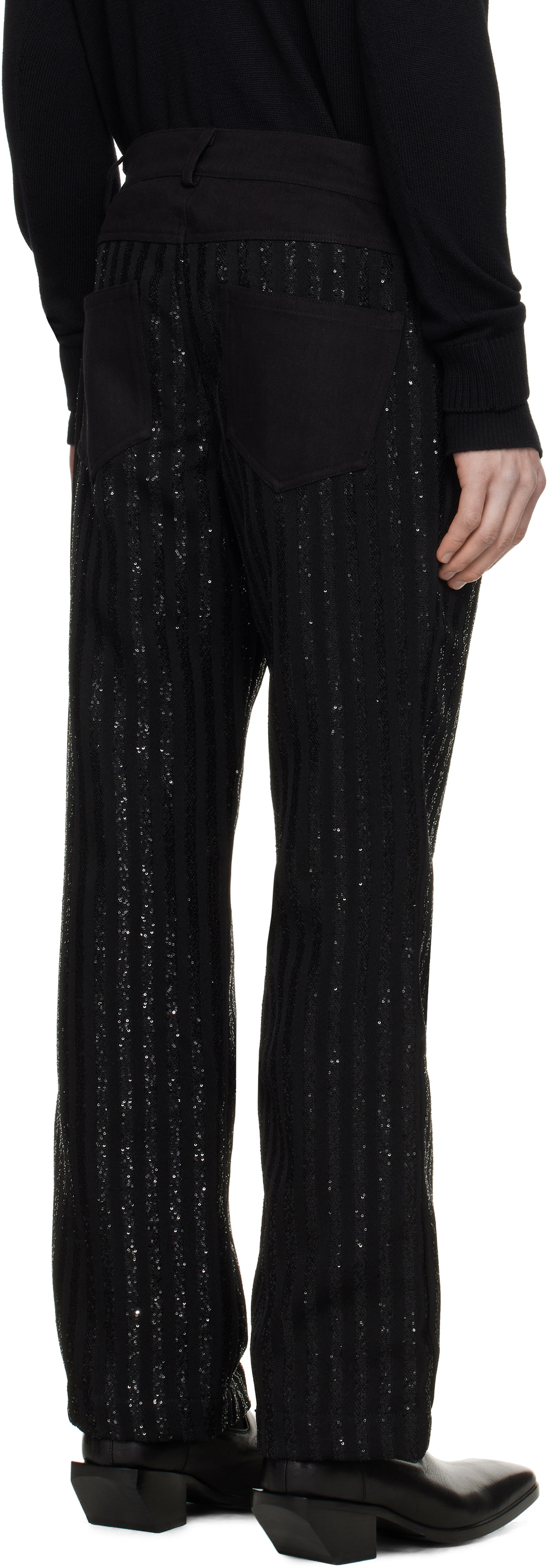 Ernest W. Baker Black Flare Trousers Ernest W. Baker