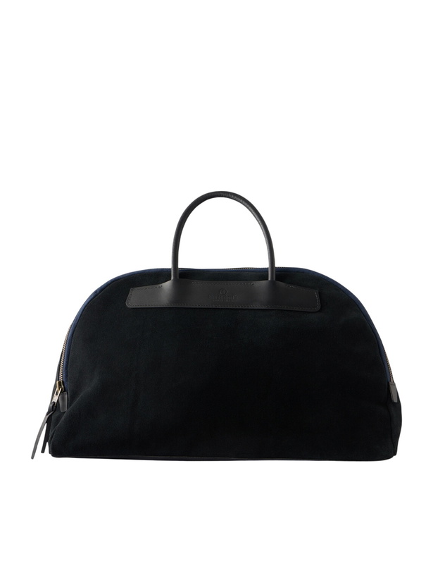Photo: Bleu de Chauffe - Sac Voyage Leather-Trimmed Suede Weekend Bag