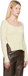 LVIR Off-White V-Neck Sweater