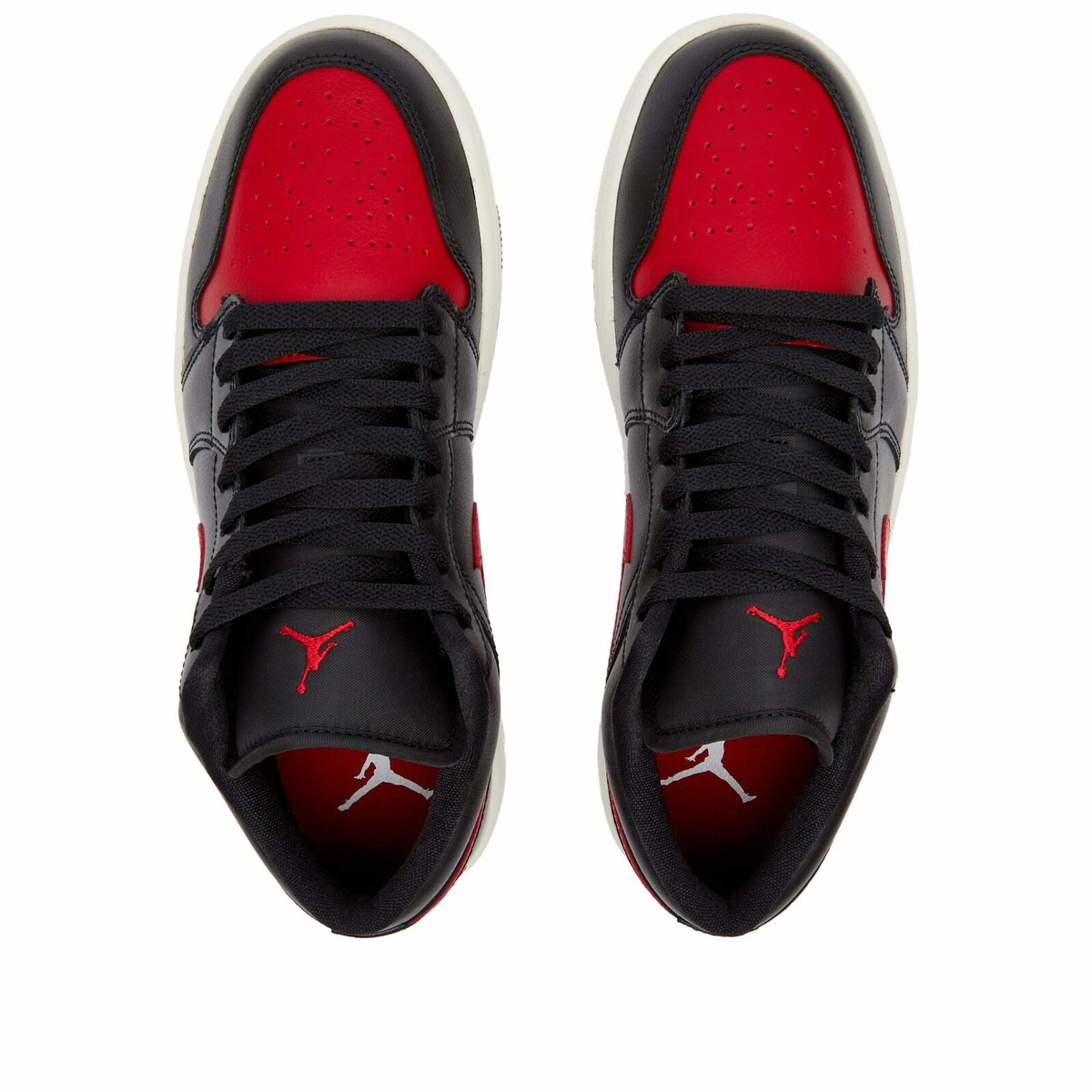NIKE★WMNS AIR JORDAN 1 LOW★BLACK/SAIL/GYM RED Air Jordan 1 Low Women's Shoes Black-Sail-Gym Red