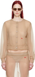 Eckhaus Latta Beige Sculpt Jacket