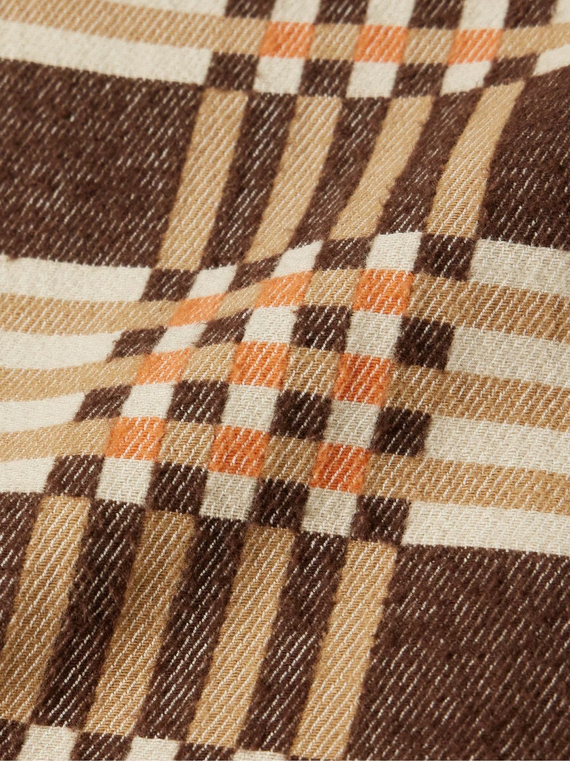 RRL - Cody Checked Cotton-Jacquard Shirt - Brown RRL