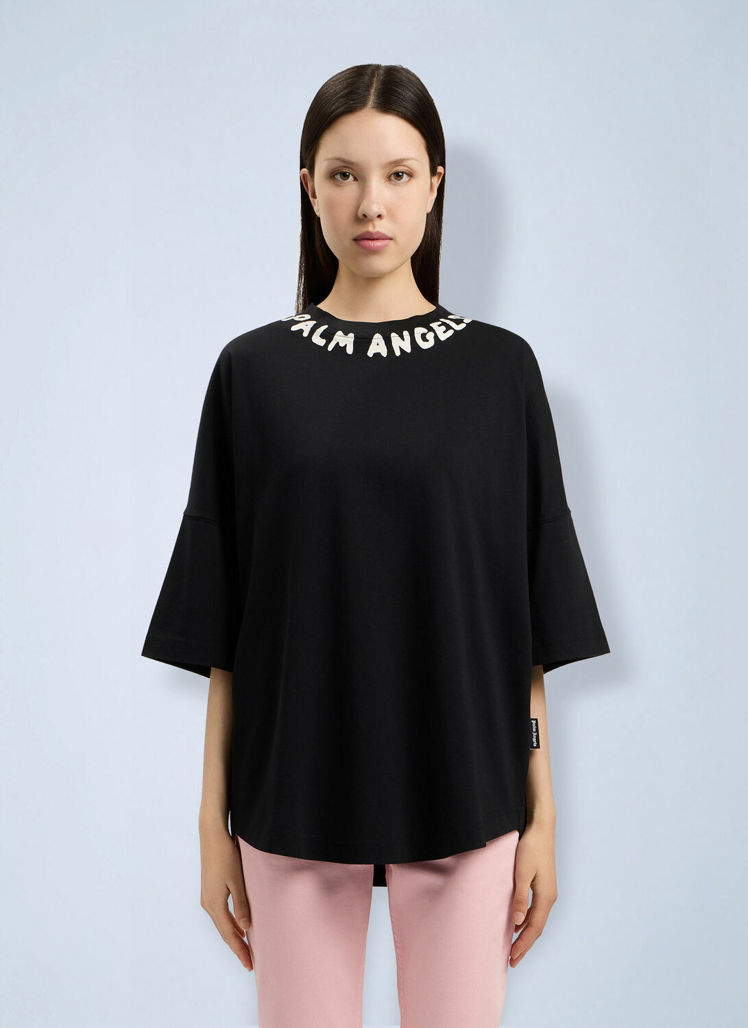 Palm Angels Neck Logo Over T-Shirt