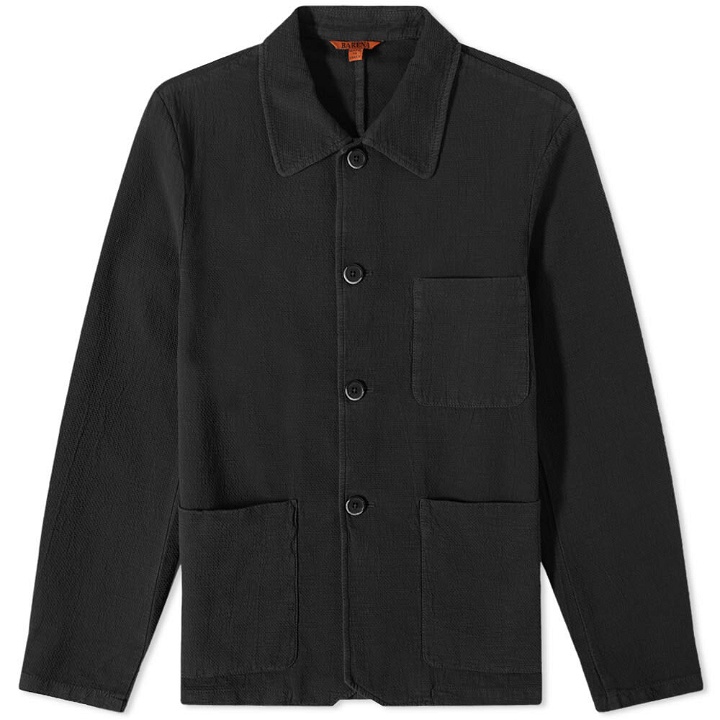 Photo: Barena Men's Button Down Overshirt in Carbon