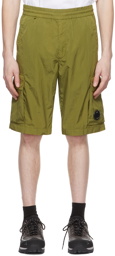 C.P. Company Green Nylon Shorts