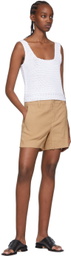 Vince Brown Linen Shorts