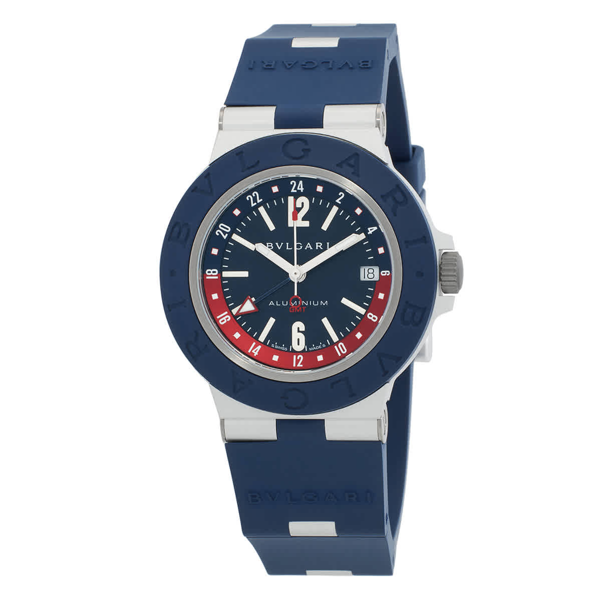 Bvlgari Aluminium ''Pepsi'' Automatic Blue Dial Mens Watch 103554