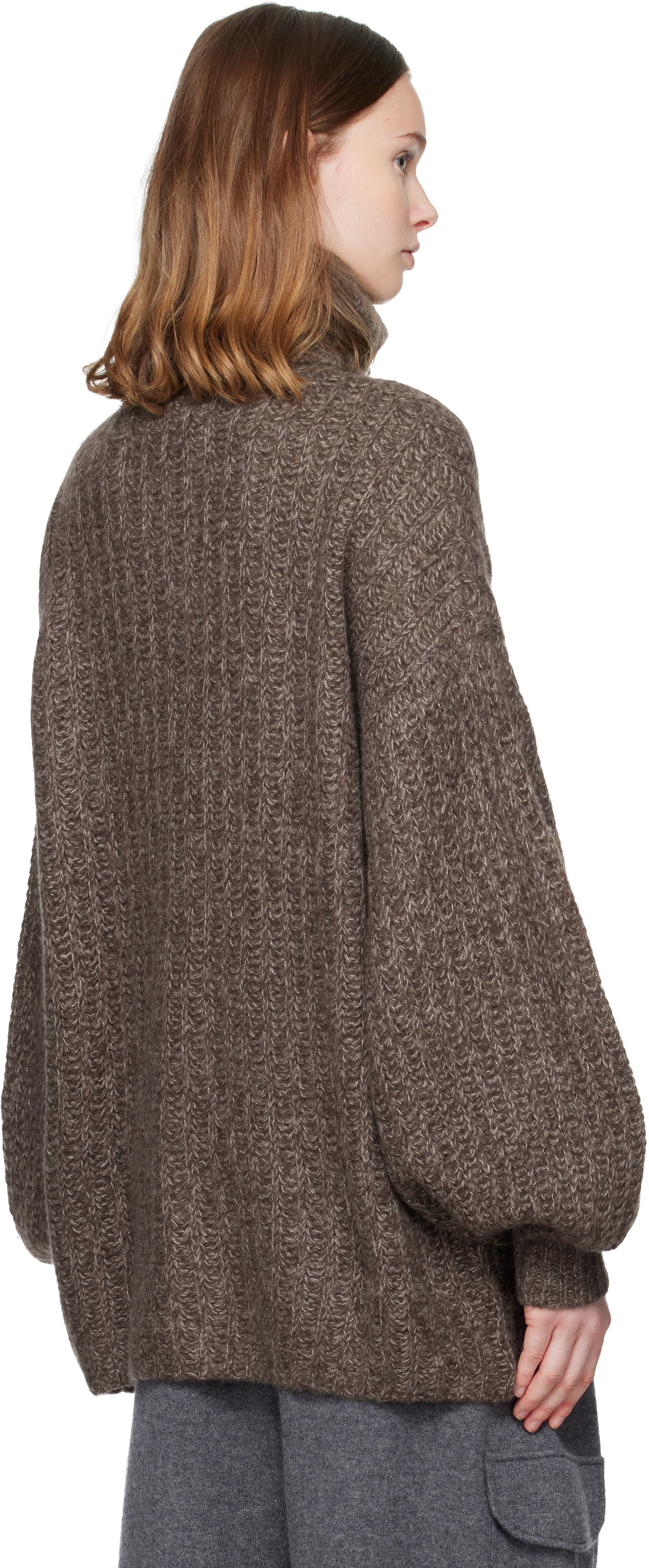 LISA YANG Brown Marly Cardigan Jacket