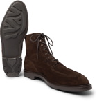 Edward Green - Cranleigh Shearling-Lined Full-Grain Leather Boots - Brown