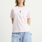 Dime Women's Skater T-Shirt in Light Pink