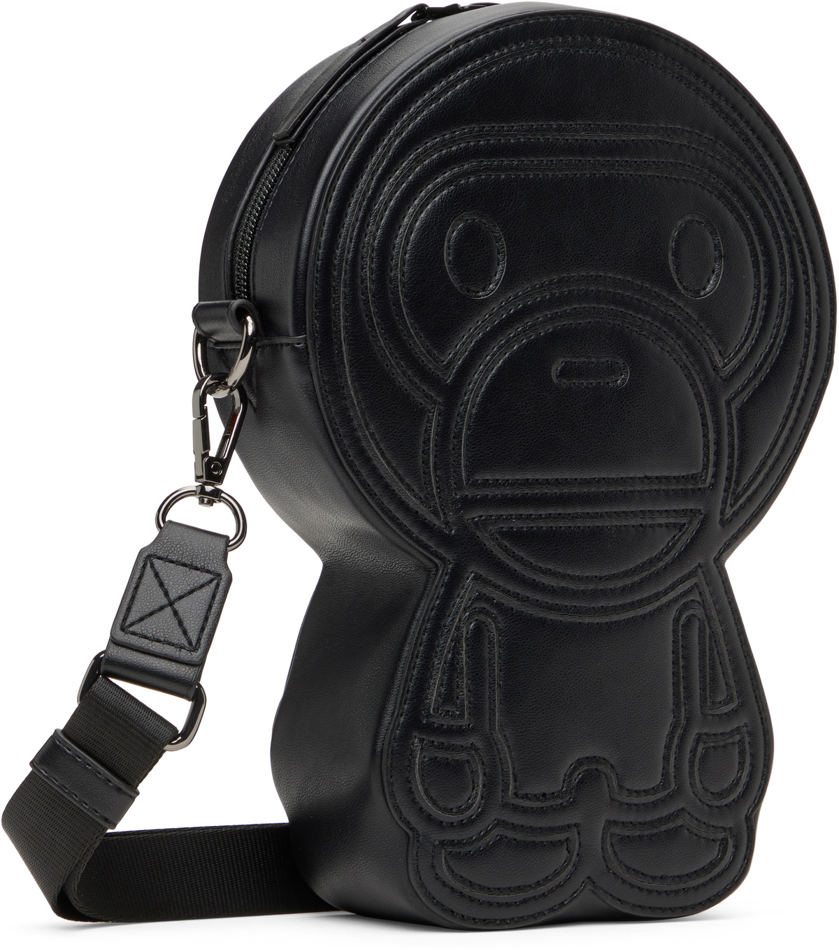 BAPE Black Baby Milo Faux-Leather Bag A Bathing Ape