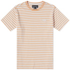 Barbour Men's Delamere Stripe T-Shirt in Coral Sands
