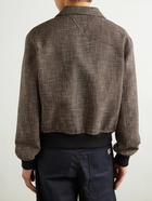 Bottega Veneta - Wool-Blend Tweed Blouson Jacket - Brown