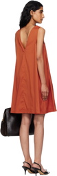 Max Mara Orange Campale Minidress