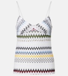 Missoni Chevron lamé tank top