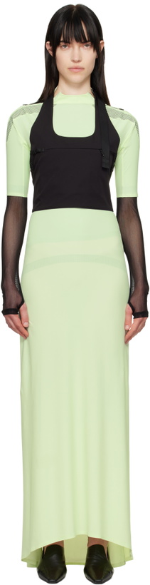 Photo: JOHANNA PARV Green Lycra Silicone Dots Maxi Dress