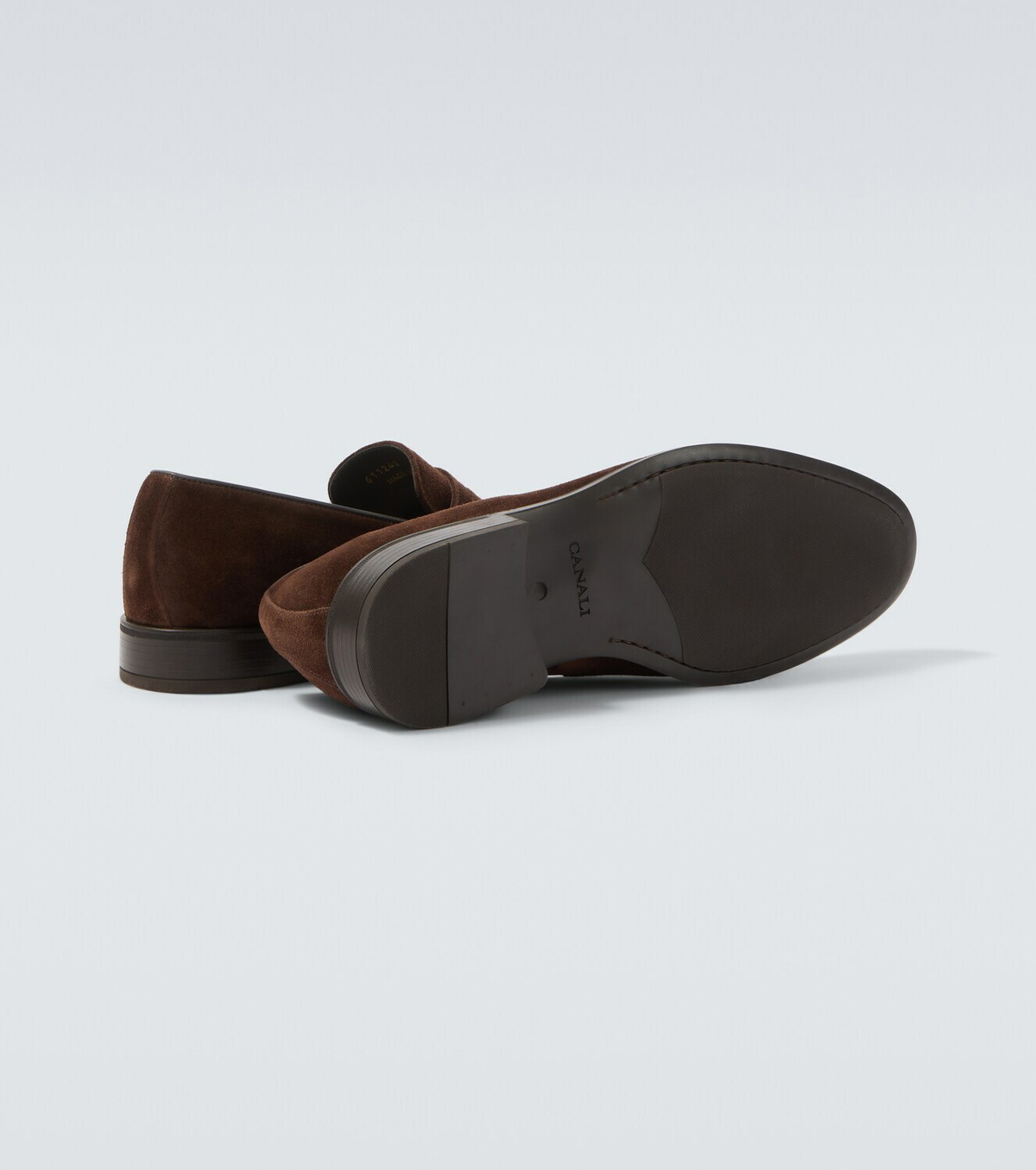 Canali Suede penny loafers