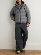 FrizmWORKS - Altavia Quilted Nylon Hooded Down Jacket - Gray