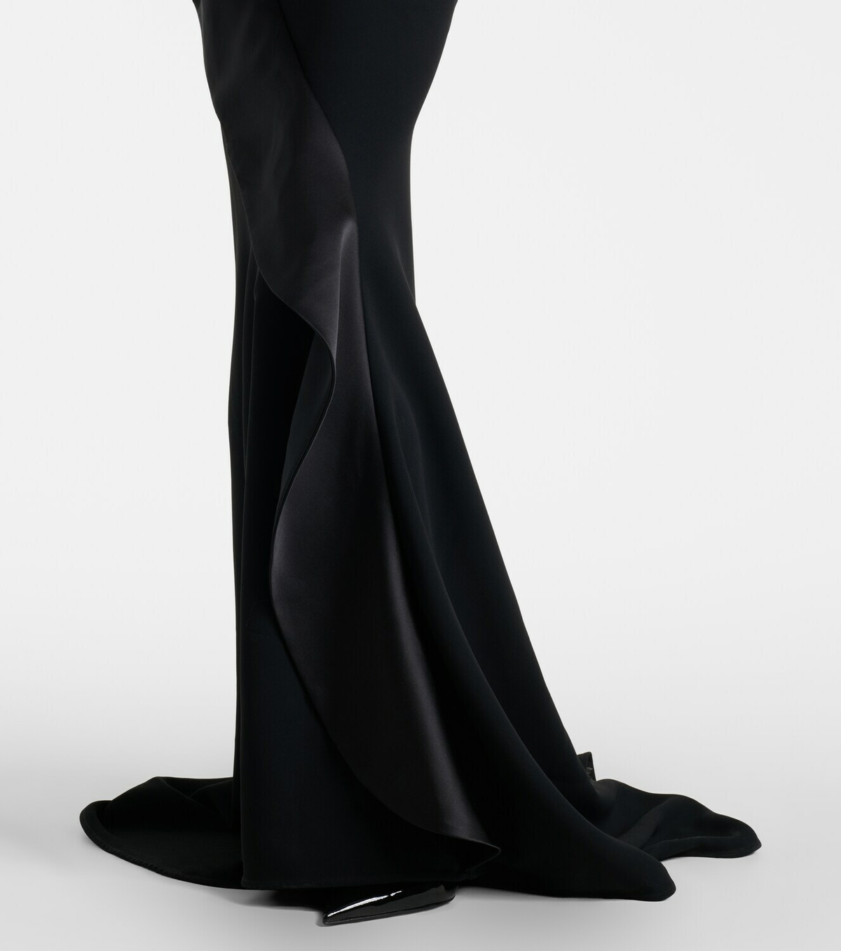 Maticevski Provocateur halterneck peplum satin gown