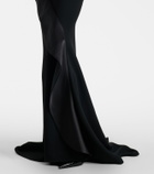 Maticevski Provocateur halterneck peplum satin gown