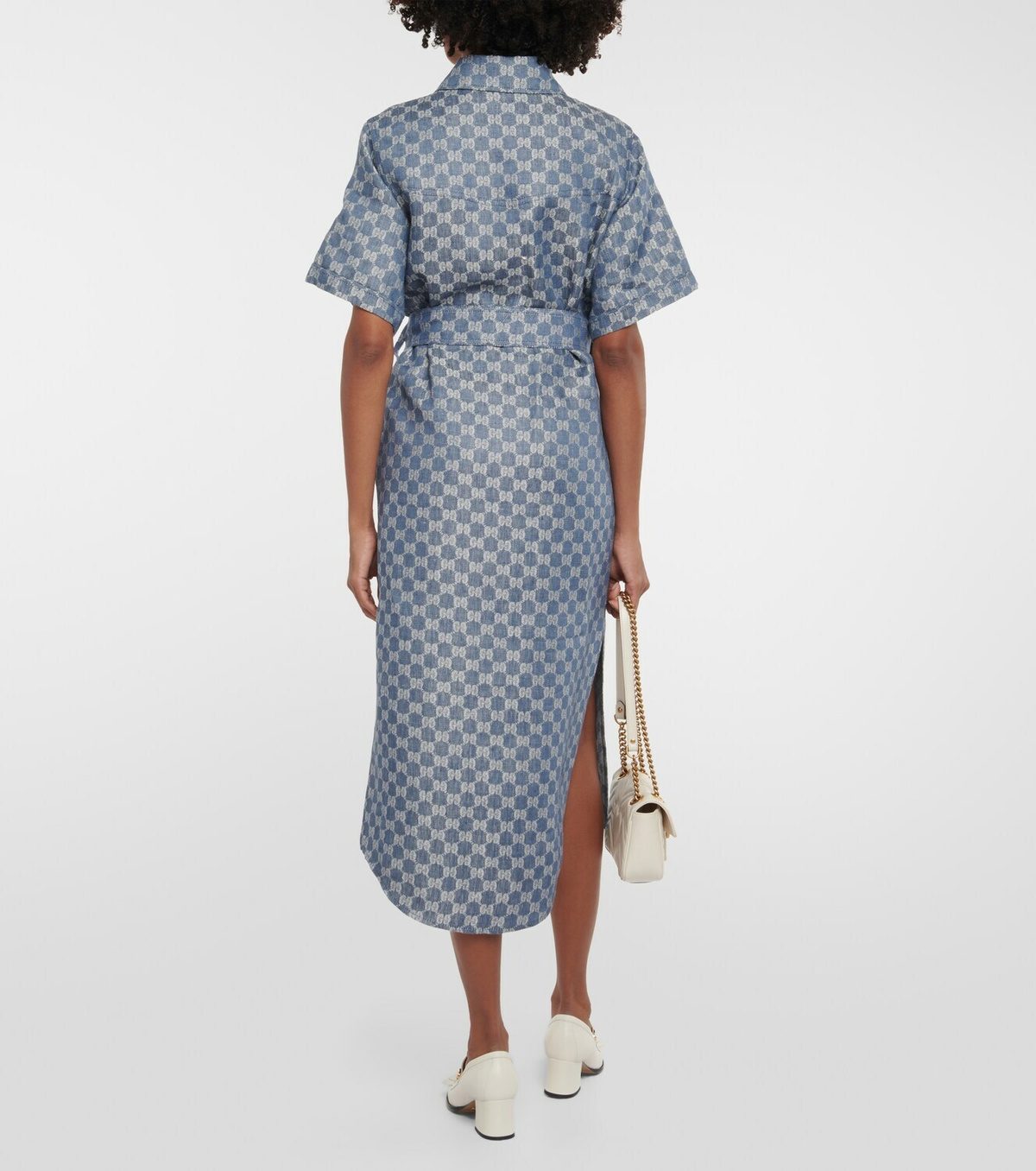 ワンピース GUCCI G RHOMBI LAM? JACQUARD DRESS 16365981_59918810_1000.jpg