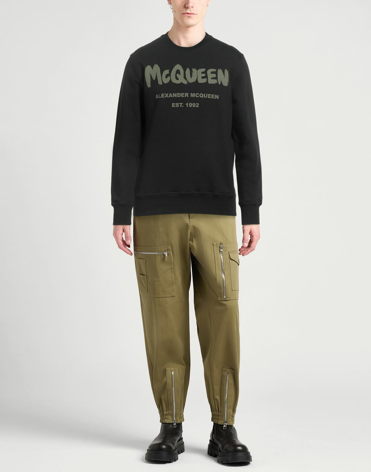 Mcqueen Mens Sweatshirt in Black